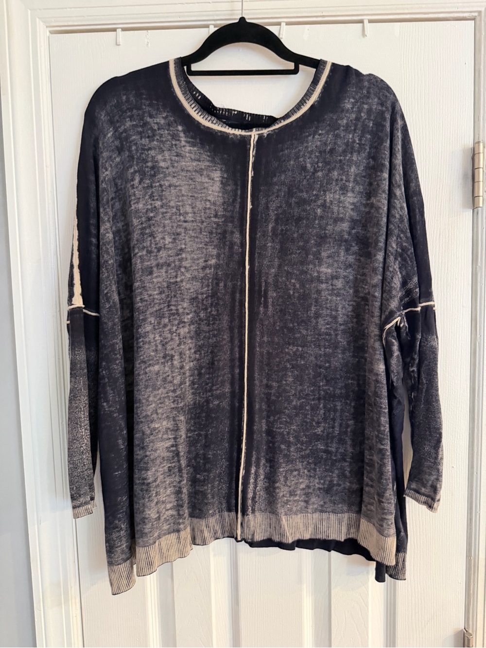 525 America Oversized Mineral Wash Exposed Seam Sweater – Size L